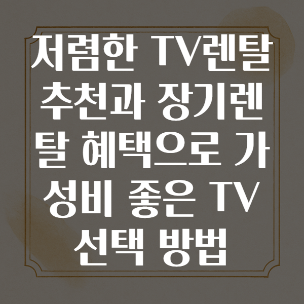 TV렌탈